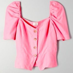 Aritzia Wilfred Janine Top in Pink